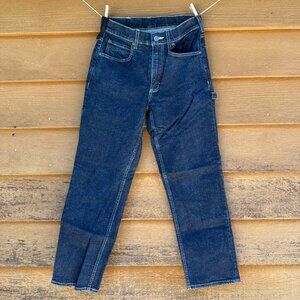 Duluth Trading Company Carpenter Pants Dark Blue Utility Jeans Size 30x30